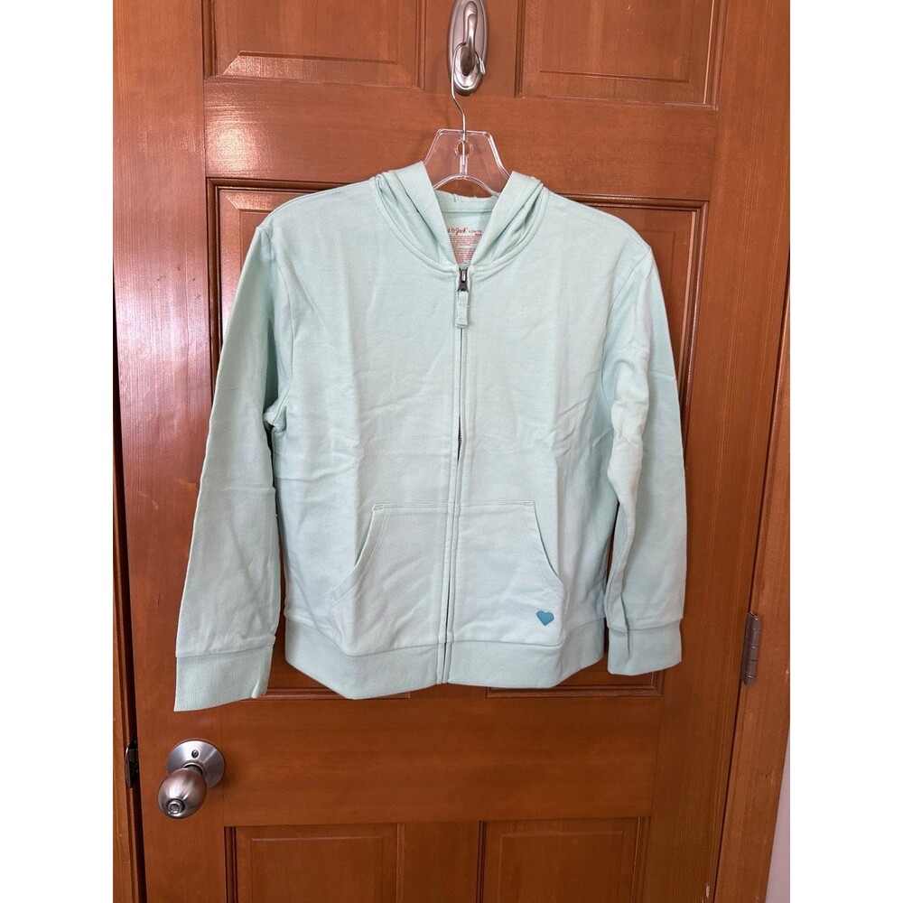 Cat & Jack Girls Large (10/12) Plus Pale Green Hoodie